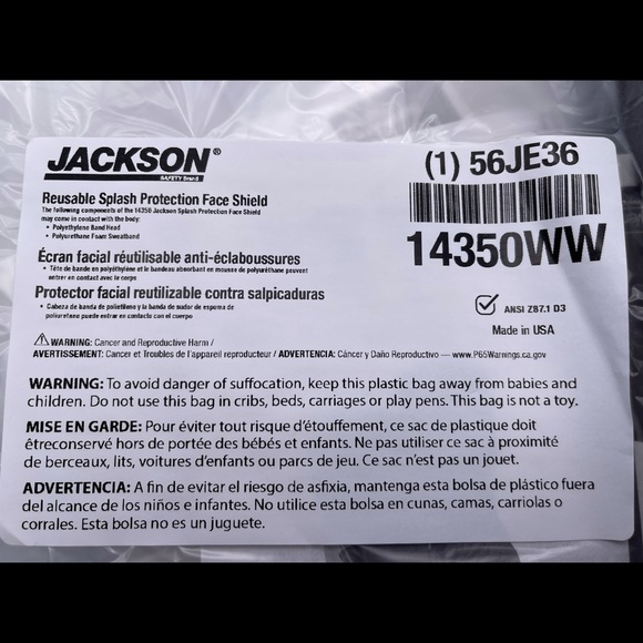 Set of 4 Reusable Splash Face Shield Kits - Picture 7 of 8